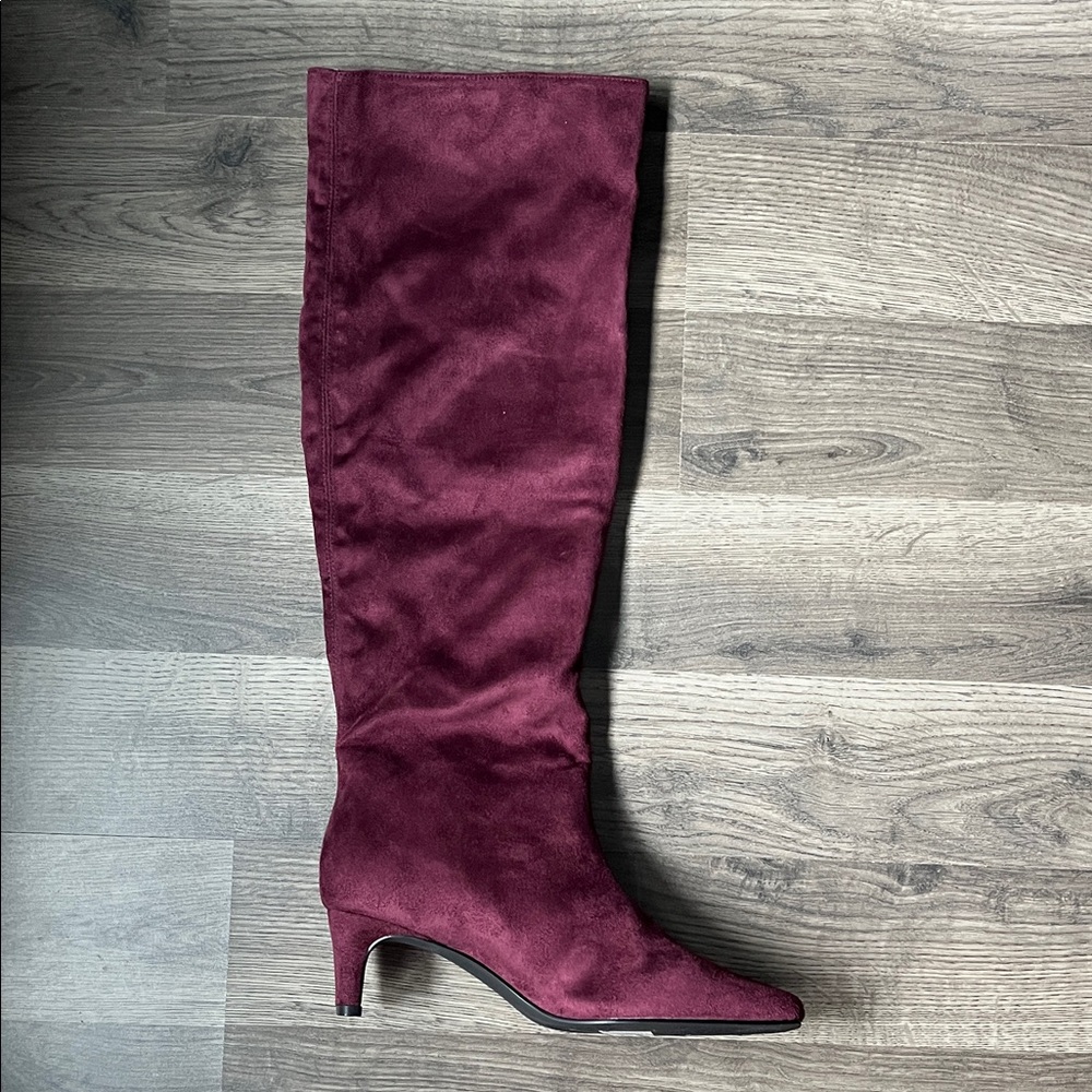 Banana Republic Elegant Burgundy Knee-High Boots